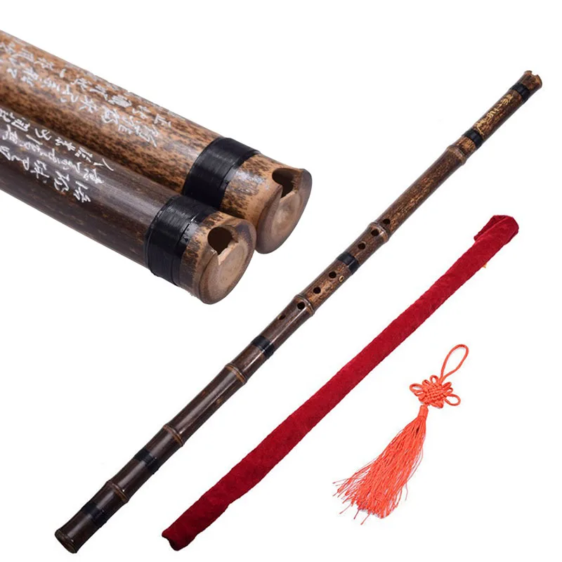 

Purple Bamboo Flute 8 Holes Chinese Vertical Bamboo Flute Beginner Adults Performance Xiao Ethnic Musical Woodwind Instruments