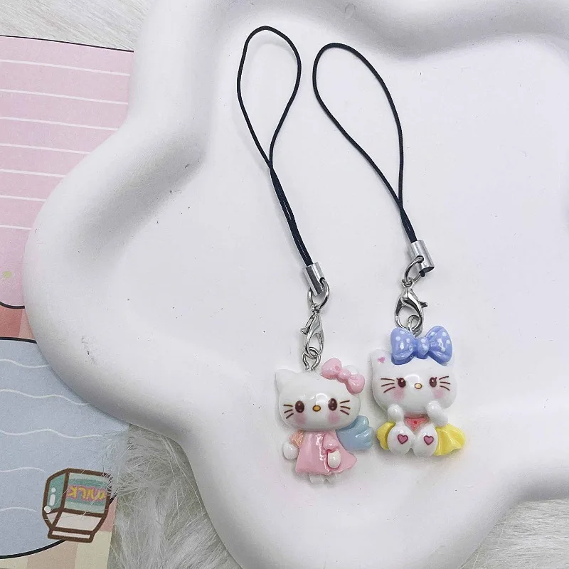 Sanrio cartoon Hello Kitty kinder schattig, lief, modieus en voortreffelijk draagbare schooltas mobiele telefoon ketting hangend cadeau