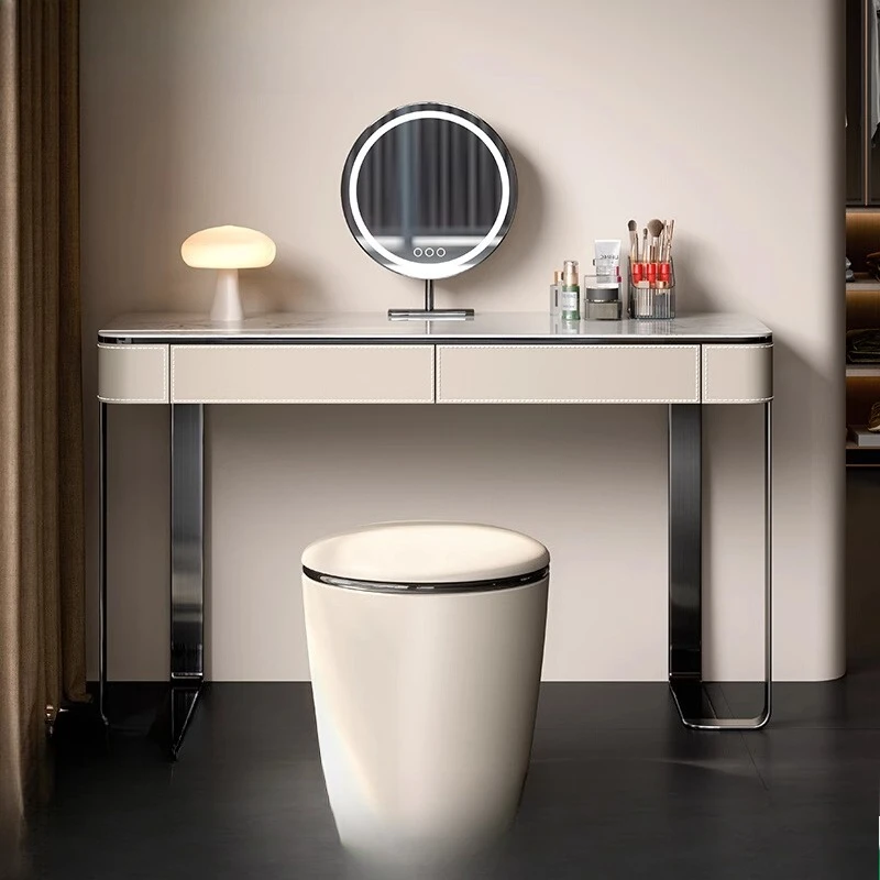 Meja Rias Cermin Organizer, Meja Rias untuk Latihan, Meja Rias Perhiasan, Meja Rias dengan Laci, Meja Rias Penata Rambut, Furnitur Kamar Tidur