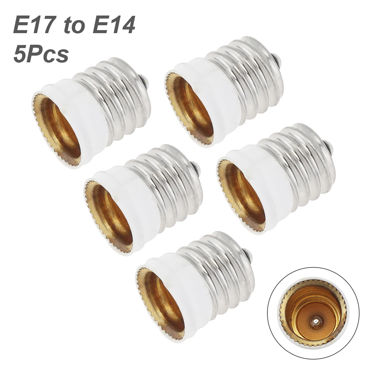 5pcs G24 G23 GU24 GU10 B22 to E26 E27 Lamp Base E26 E17 E12 to E14 Lamp Holder Converter Socket Adapter For LED Corn Bulbs Light