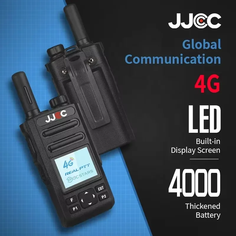 BOLRZO JJCC N96G 4G POC GPS device radio multi-function 4000mAH two-way walkie-talkie with SIM card mobile walkie-talkie