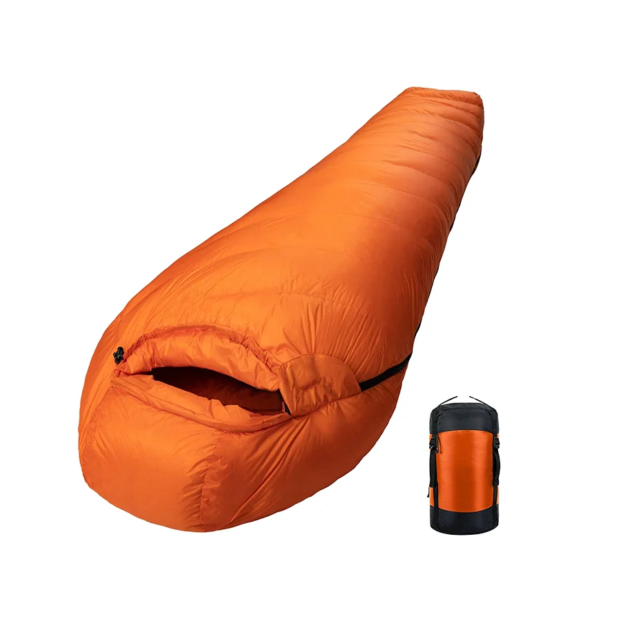 For Ultra Light & Compact Mummy Style 4 Season Waterproof Nylon Duck Down Camping Sleeping Bag Cold Weather Use