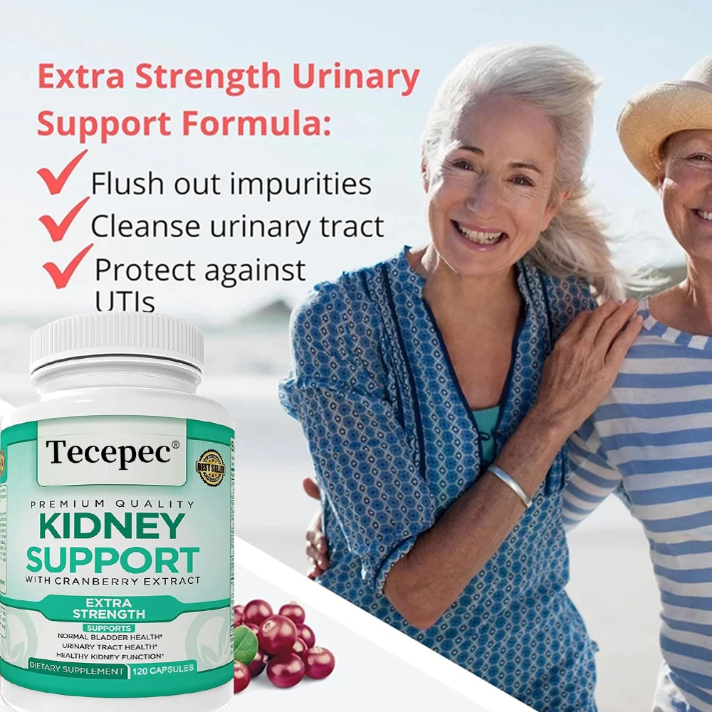 Kidney Support Supplement - Promotes Kidney Cleansing and Detoxification for Healthy Urinary Tract, Bladder and Kidney Function