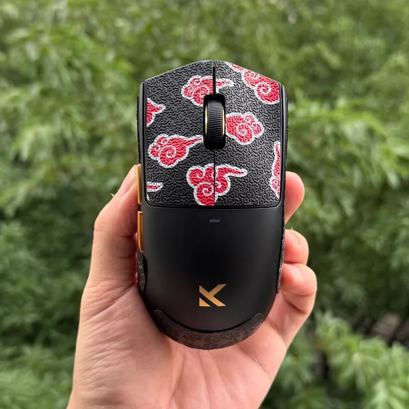 1Set Meow Gaming Ultraglide Mouse Anti Slip Grip Sticker For MCHOSE K7 ULTRA Non-Slip Anti Sweat Tape Ultrathin Snowflake Lizard