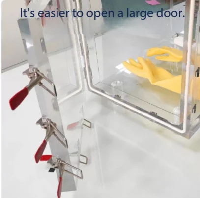 Acrylic Anaerobic Glove Box Dust Free Lab Nitrogen Inert Gas Sealed Chamber Simple Cell Inoculation Work Cabinet