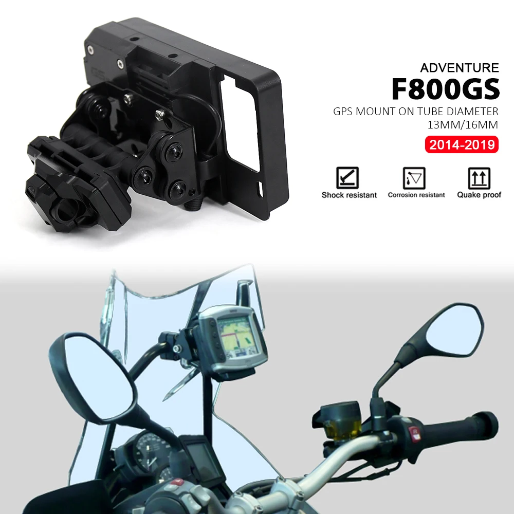 2014 - 2019 staffa di navigazione USB per telefono cellulare supporto GPS per moto 13/16mm Crossbar per BMW F800GS F 800 GS ADV ABS Adventure