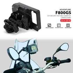 2014 - 2019 Mobile Phone USB Navigation Bracket Motorcycle GPS Mount 13/16mm Crossbar For BMW F800GS F 800 GS ADV ABS Adventure