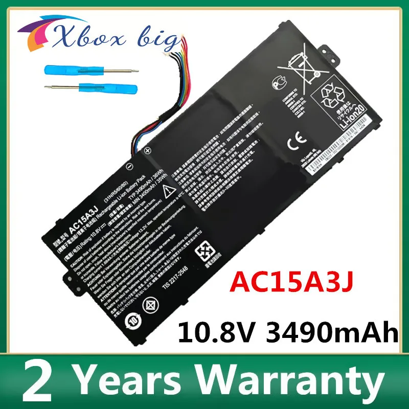 

AC15A3J AC15A8J Laptop Battery For ACER Chromebook 11 CB3-131-C1CA R11 CB5-132T-C32M C735 C738T CB5-132T-C732