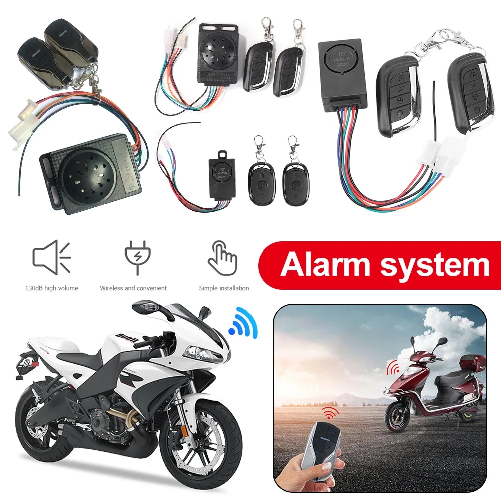 Ebike alarm system 36V 48V 60V 72V with two switch for electric bicycle/scooter motorcycle tricycle e bike/brushless controller