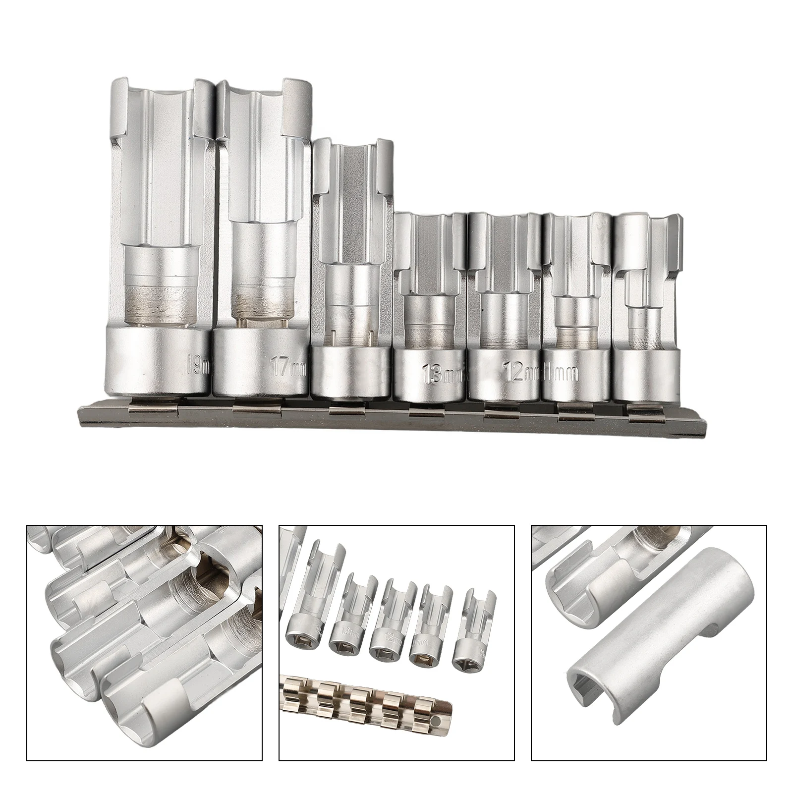 10-19mm 3/8 1/2 Diesel Injector Fuel Line Socket Wrench Set Union Nut Socket For Hand Tools Wrenches Accessory In Stock