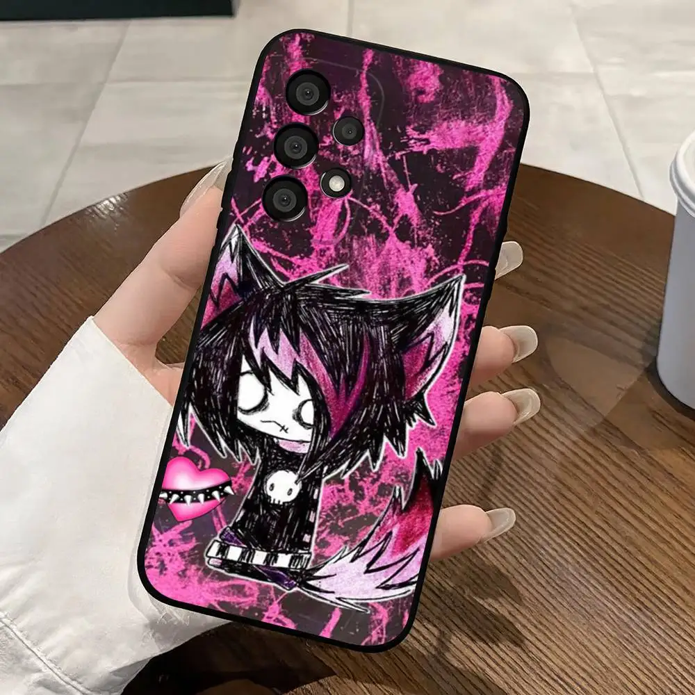 Love Black and Cute Emo Black Protective Cell Cover For Samsung S26 25 24 23 22 21 20 10 10E Plus FE Ultra Note Soft case - view 6