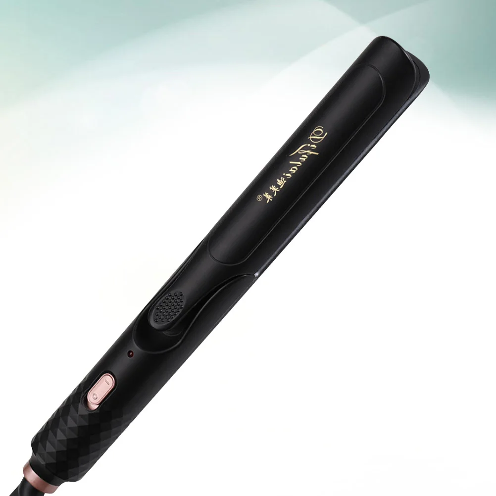 

Hair Straightener Curling Iron Dual Purpose Electric Steam Straightener For Home Salon Use Black 360° Rotating Cord Fast Heating