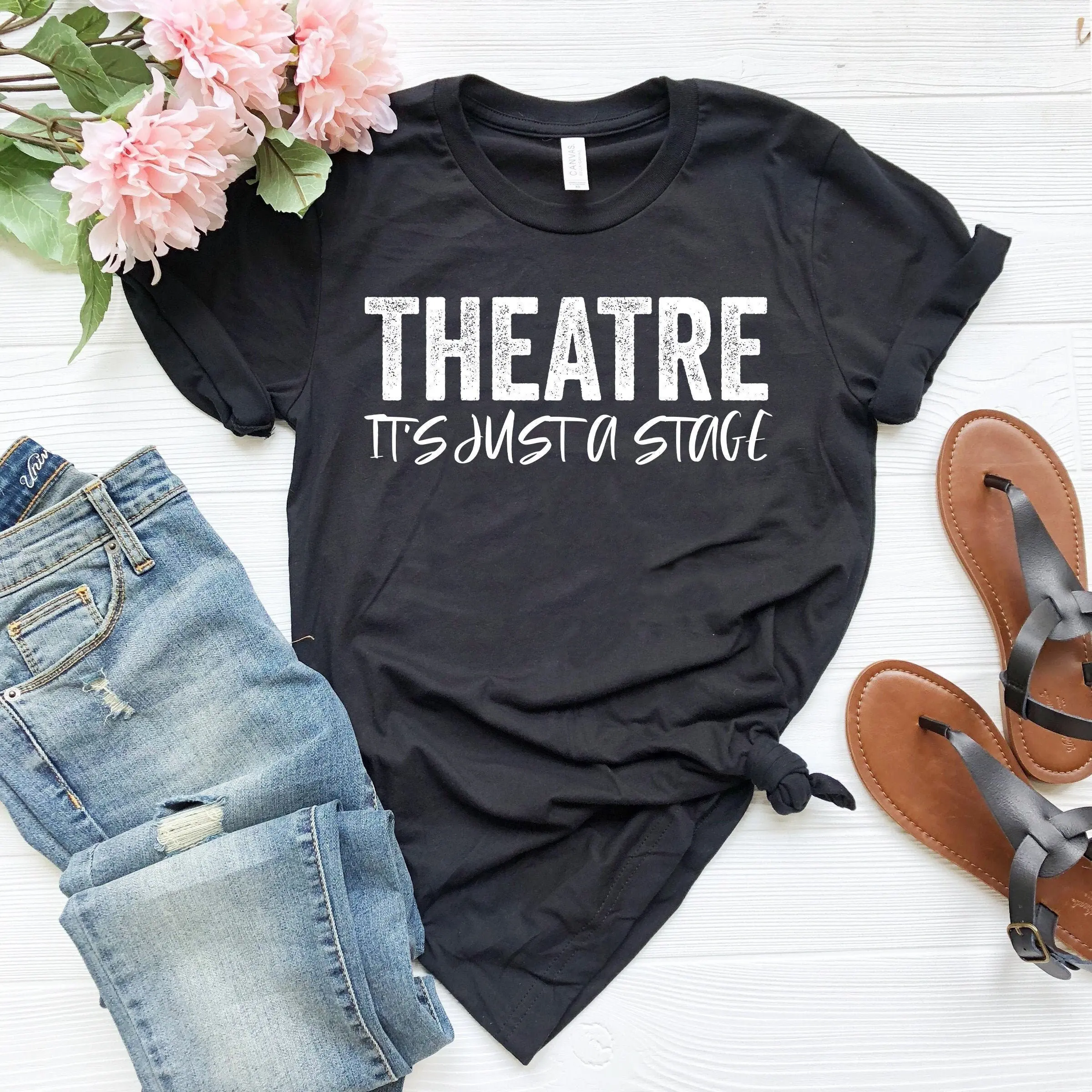 Theatre it's a stage i'm going through shirt funny broadway actor gift acting drama teacher