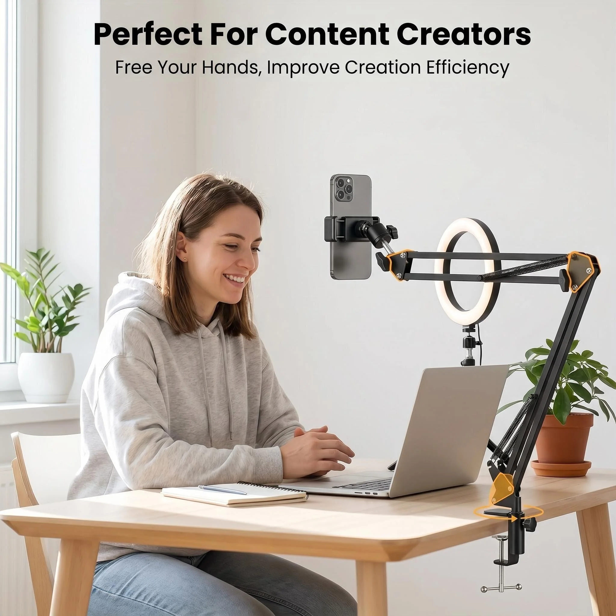 

Desktop Folding Overhead Phone Stand