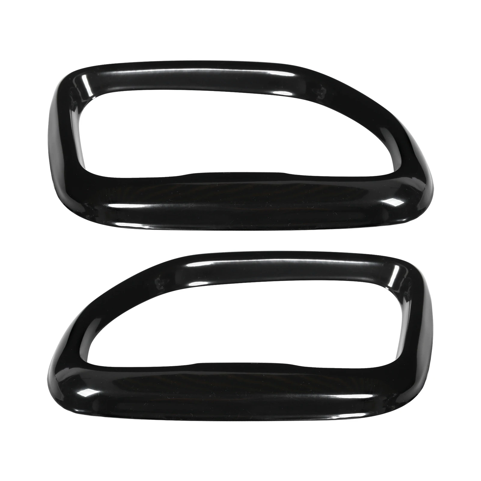 2 peças tampa do tubo de escape traseiro (aço inoxidável, preto brilhante, adequado para x3 m40i 2018-2021)-peça externa automática durável