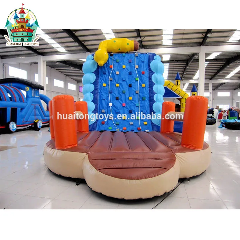 2022 inflatable toys climbing wall, used rock climbing wall for kids