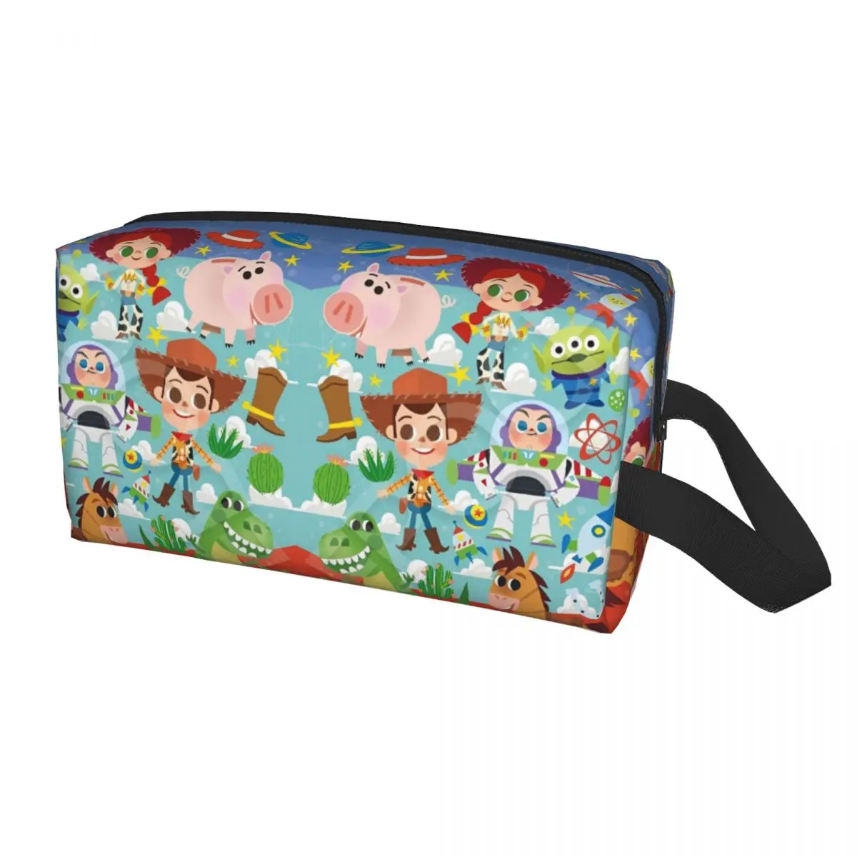 Girls Toy Story Buzz Lightyear Woody Buds Cosmetic Bags Organization Makeup Bag For Necessaries Polyester Storage Organizers