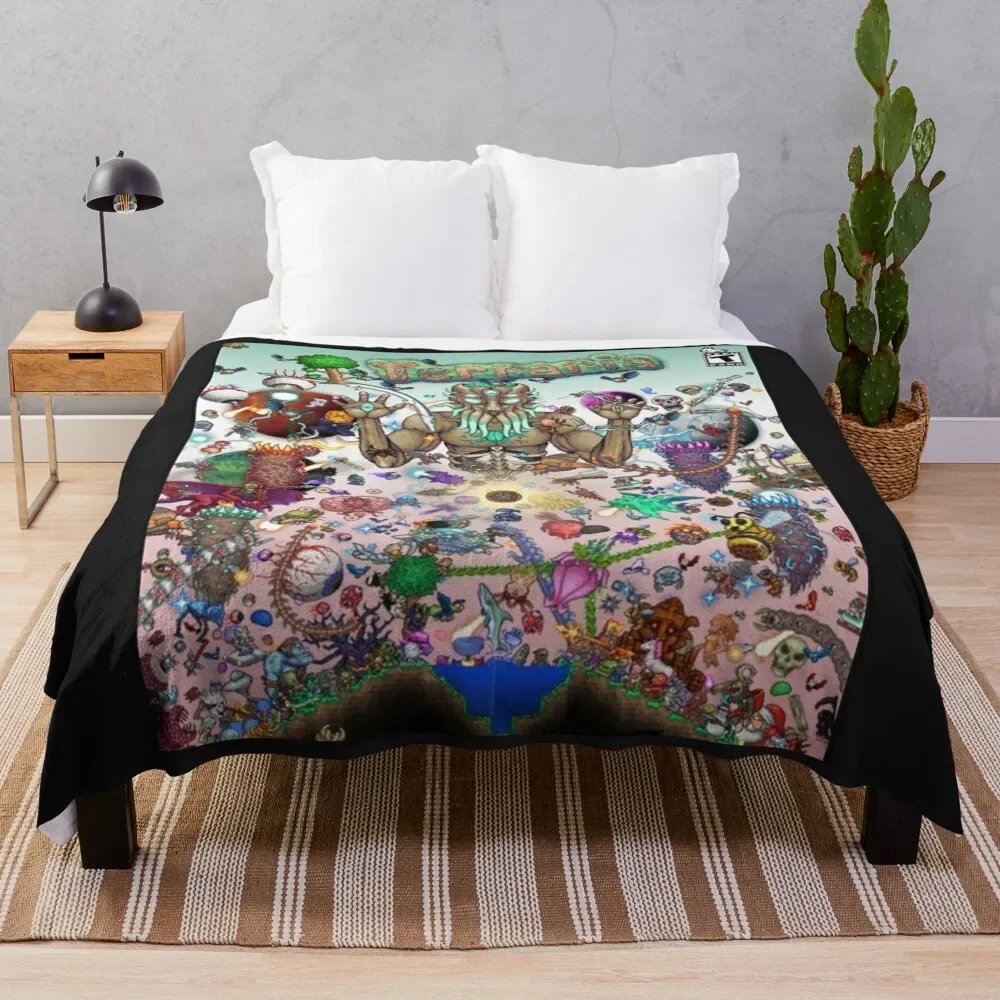 

Terraria game Throw Blanket Fuzzy Plush Throw Blanket for Sofa Chair