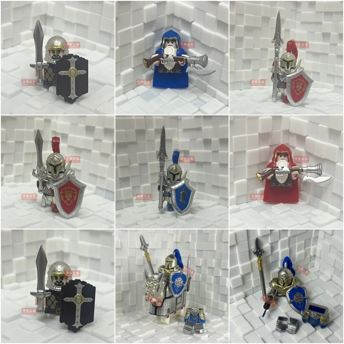 

Game Movie Stormwind City Guard Swordsman Gunman Building Blocks Model Bricks mini Action toy Figures Toy gift for children