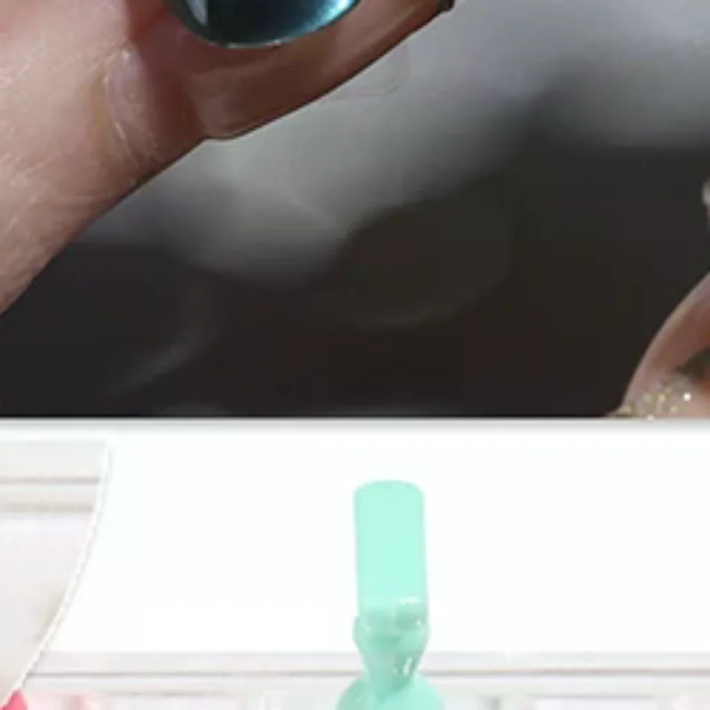 5/10 Grid Transparent Acrylic Nail Display Stand Multi-Purpose Mannequin Holder For Press On Nails Without Magnet Training Base