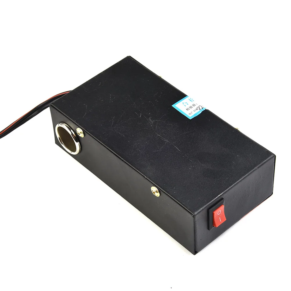 Reliable Car Power Adapter 1500W Peak, DC 12V/24V to DC 110V/220V Converter, 6 USB Ports, Multiple Safety Guards Black