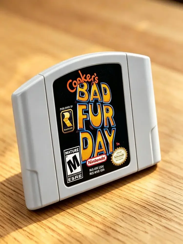 Link 01 Conker's Bad Fur Day na karcie N64, edycja kolekcjonerska premium, Plug & Play, przetestowane, sprawne, do konsol 64-bitowych. — zdjęcie produktu 7