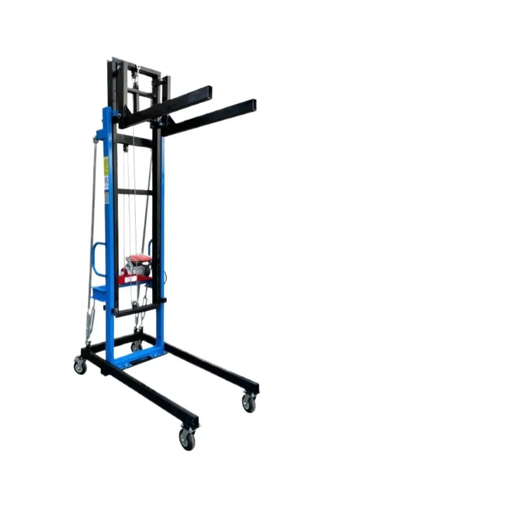 Electric brick mounted machine construction site warehouse lifting platform