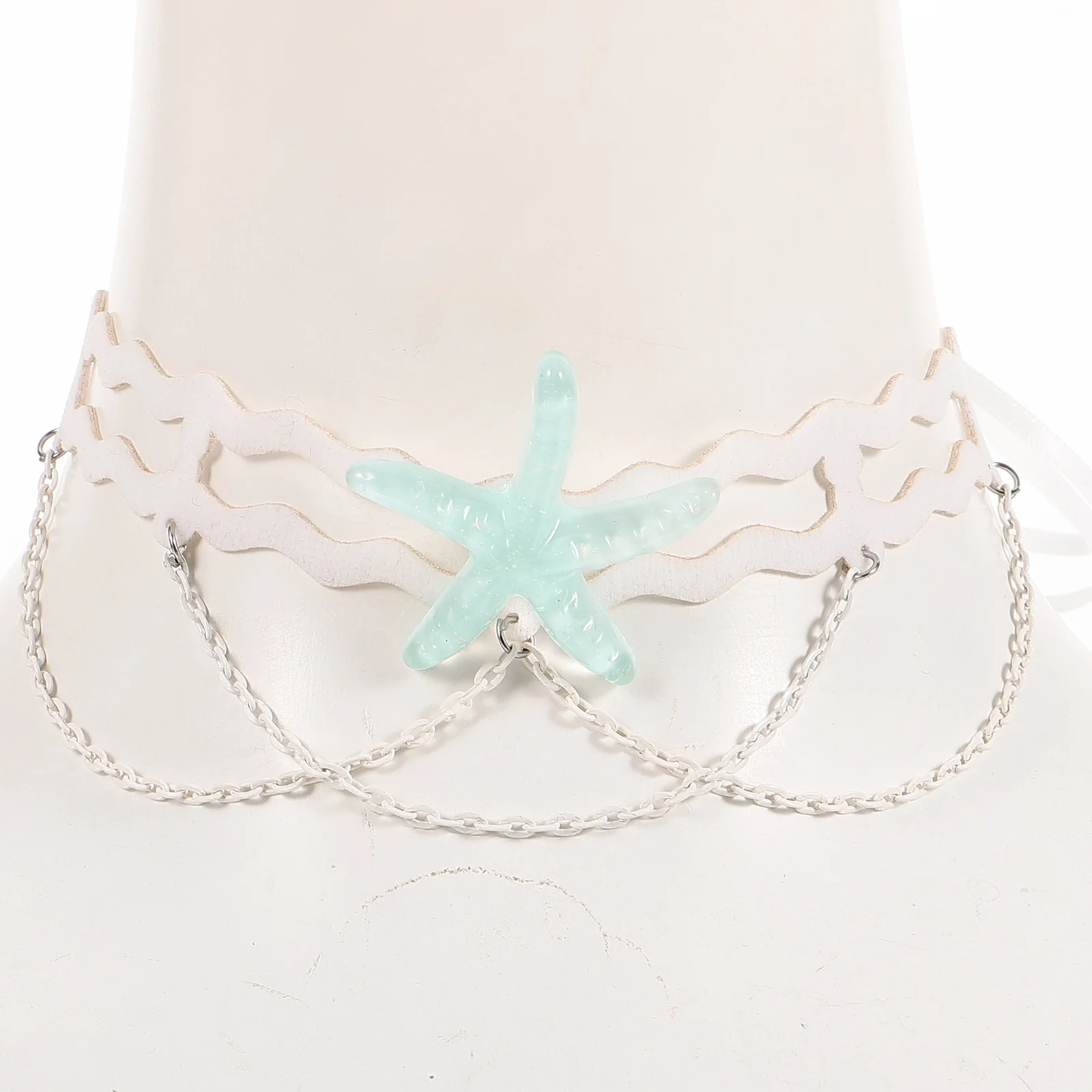 

Sea Star Necklace Women Clavicle Chain Beach Choker Bohemian Vacation Jewelry Mermaid Sea Star Design