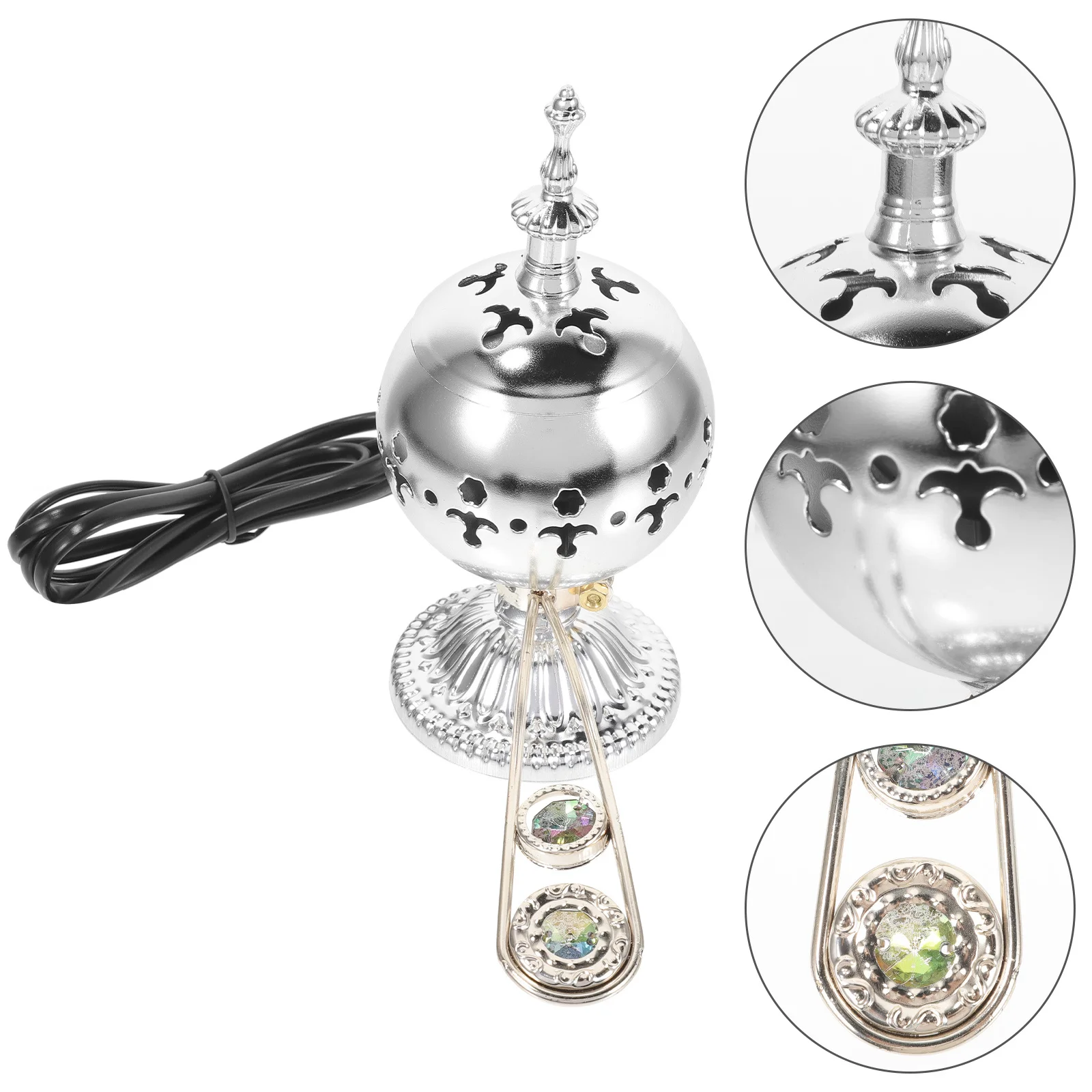 

Vintage Incense Burner Retro Metal Aroma Stove For Home Decor Office Party Tabletop Ornament Censer Holder Eu Plug