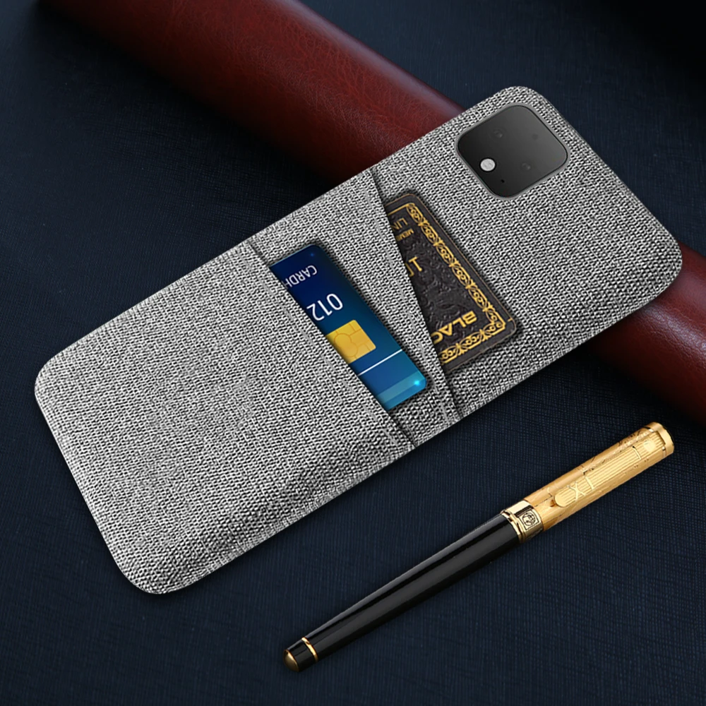 For Google Pixel 4 4A 4G 5G Case For Pixel 4 XL 4xl Pixel4 Pixel4xl For Google Pixel 4 Case Luxury Fabric Dual Card Phone Cover