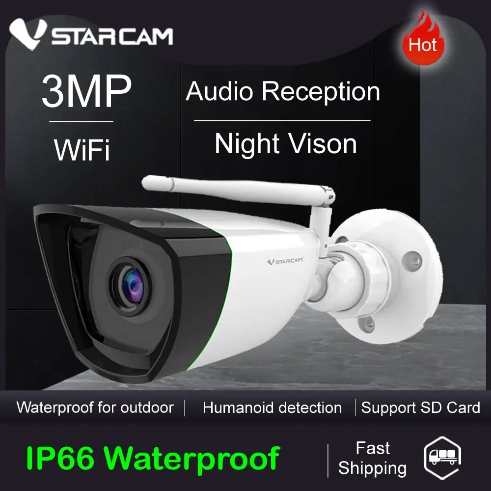 Vstarcam CS55 3MP IP Kamera Kugel Wifi Überwachung Sicherheit Kamera IR Motion Alarm Wasserdichte