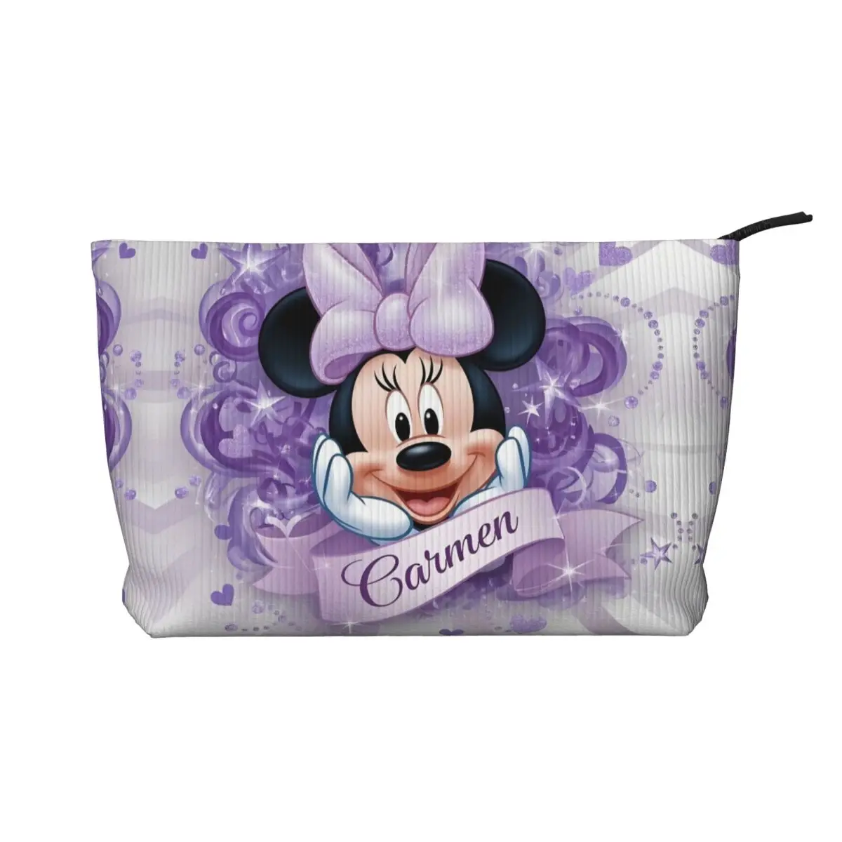 

Дорожная косметичка с рисунком Минни Маус для женщин, вельветовая косметичка Kawaii, аниме, косметичка для хранения красоты, комплект Dopp