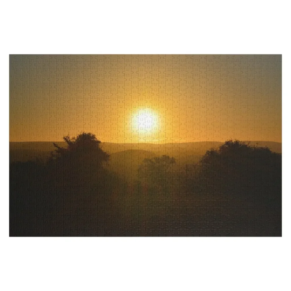 African sunset puzzle. Jigsaw Puzzle Personalized Photo Gift Customized Picture Puzzle