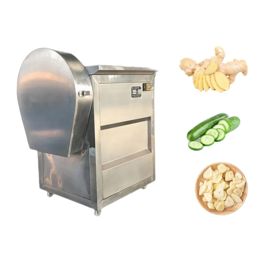 KLS Industrial Stainless Steel Ginger Garlic Slicer - Multifunctional Fruit Vegetable Cutting Machine