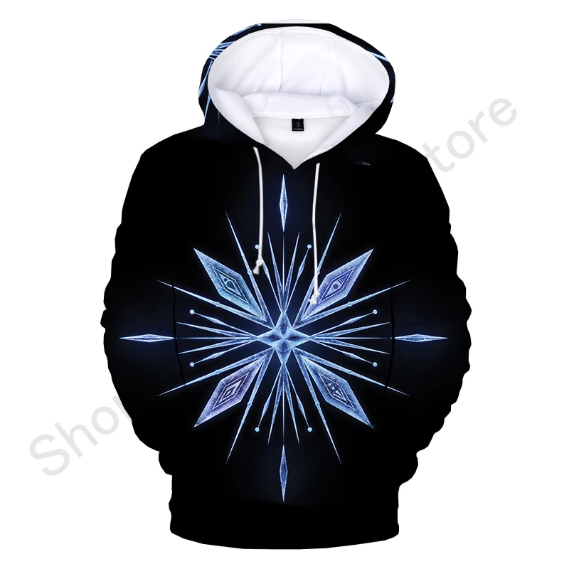 Disney Frozen Elsa Anna Hoodie Sweatshirts Men Women Fashion Casual Cool Pullover Boys Girls Harajuku Streetwear Hoodies