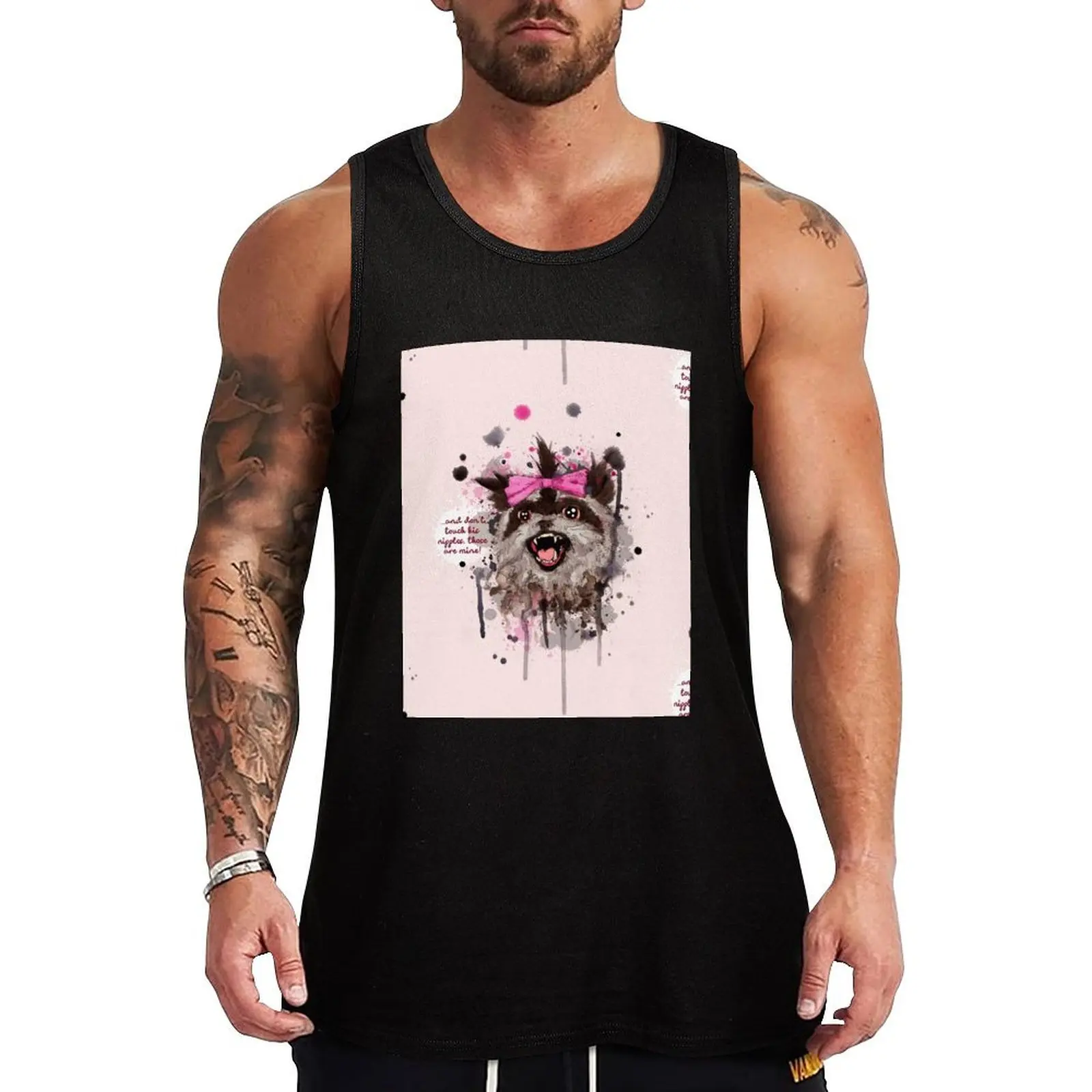 Rose The Raccoon Tank Top Simple Solid Tank Top Sleeveless Casual Daily Shirt