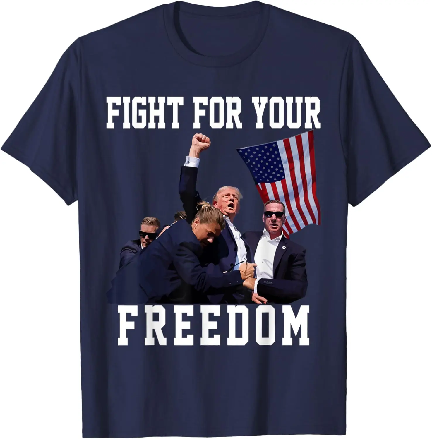 Fight for Your Liberty Freedom 2024 Trump Support Patriotic T-Shirt