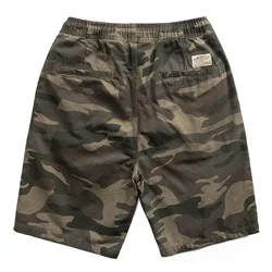 Pantaloncini Cargo da uomo Camo Combat pantaloni corti Bermuda maschili con cordino estivo elegante tasca frontale calda Jogger elastico in vita