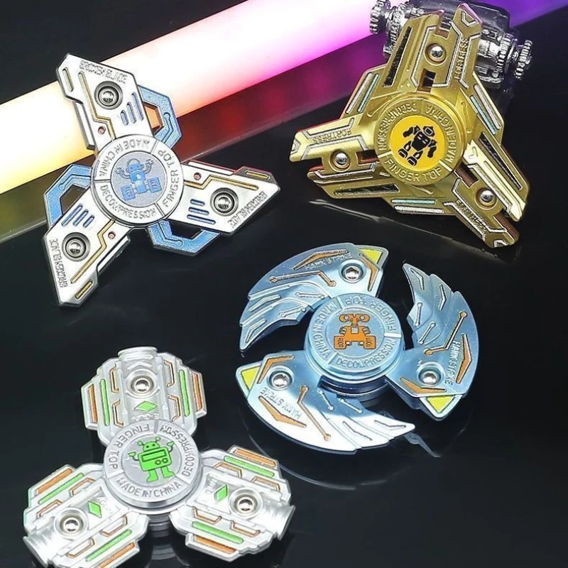 4 個ノベルティマシンテーマフィジェットスピナーおもちゃ学生、実践者抗ストレス耐圧おもちゃ減圧大人のギフト