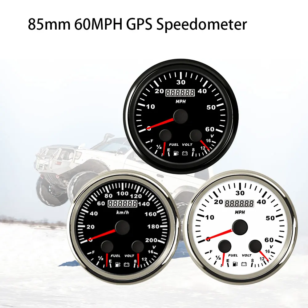 rhaxel-3-3-8-pouces-gps-compteur-de-vitesse-0-60mph-odometre-avec-niveau-de-carburant-0-190ohm-voltmetre-12v-pour-tracteur-rv-avec-retro-eclairage-rouge