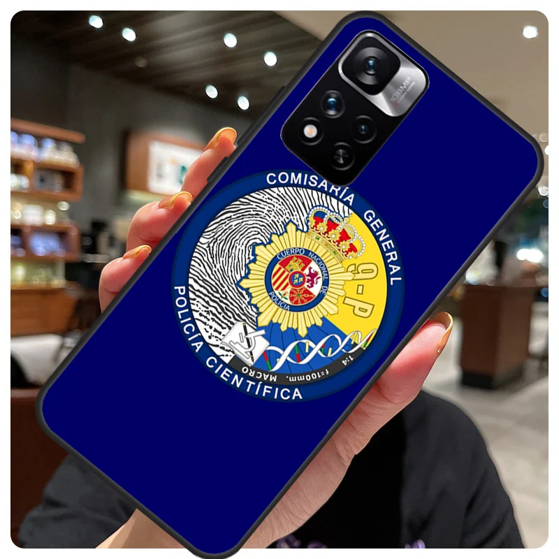 Spain National Police logo For Redmi 10 9C 10C 12C Cover For Xiaomi Redmi Note 12 Pro 10 9 8 11 Pro 9S 10S 11S 12S Case