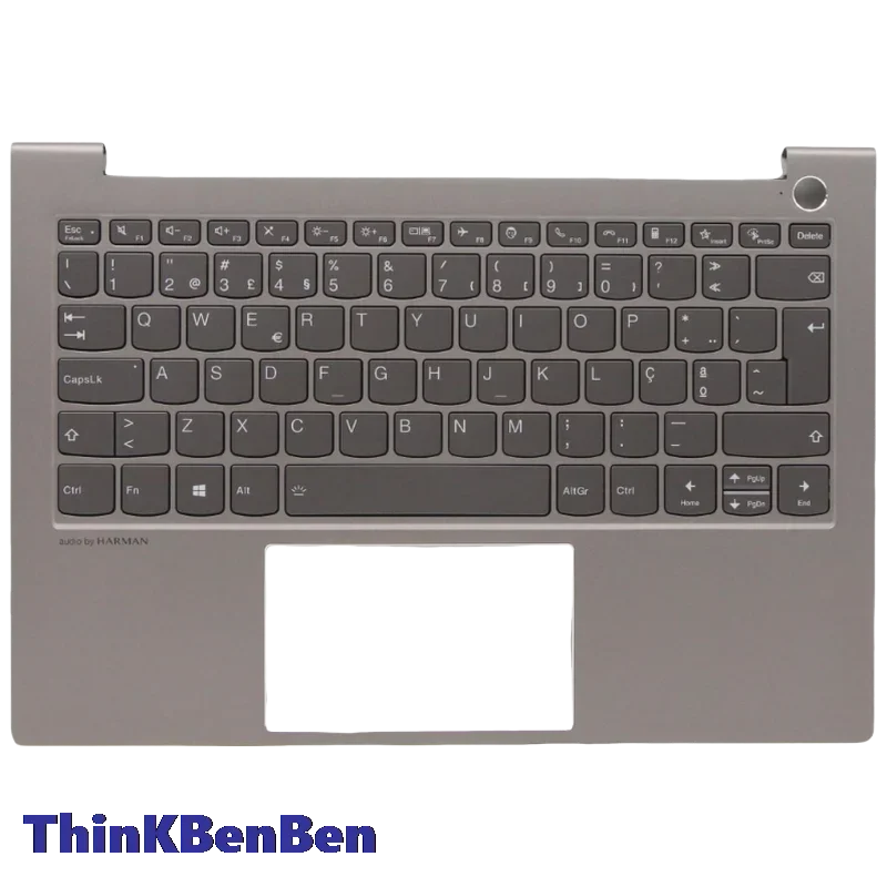 

Портugальская минерально-серая верхняя часть корпуса клавиатуры с подставкой для рук для Lenovo ThinkBook 13s G3 ACN 5CB1C72422