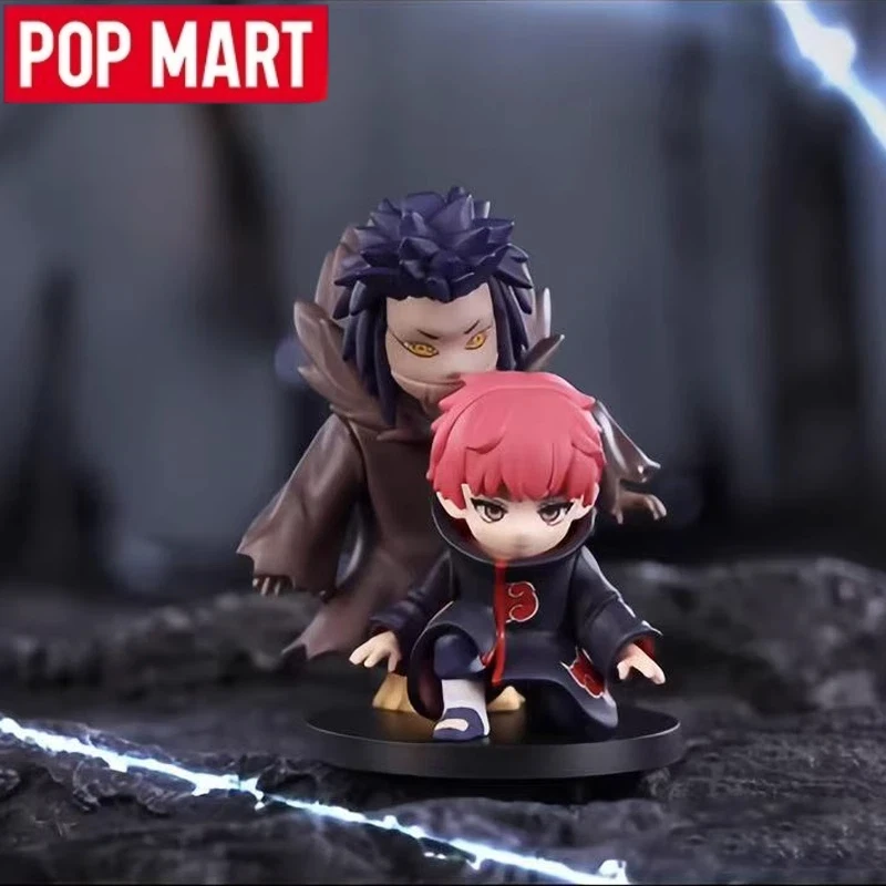 البوب مارت ناروتو أنيمي تمثال سلسلة صندوق أعمى تحصيل أنيمي تمثال لعب للأولاد Itachi Uchiha توبي الألم Zetsu الهدايا