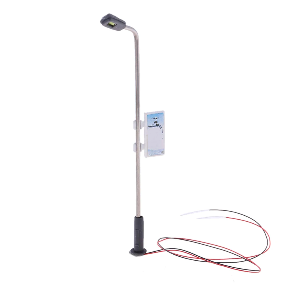 

AINY-20 шт., мини-модель железнодорожного поезда, фонарный столб, уличный фонарь, светодиоды, теплый белый, масштаб HO, садовый пейзажный светильник