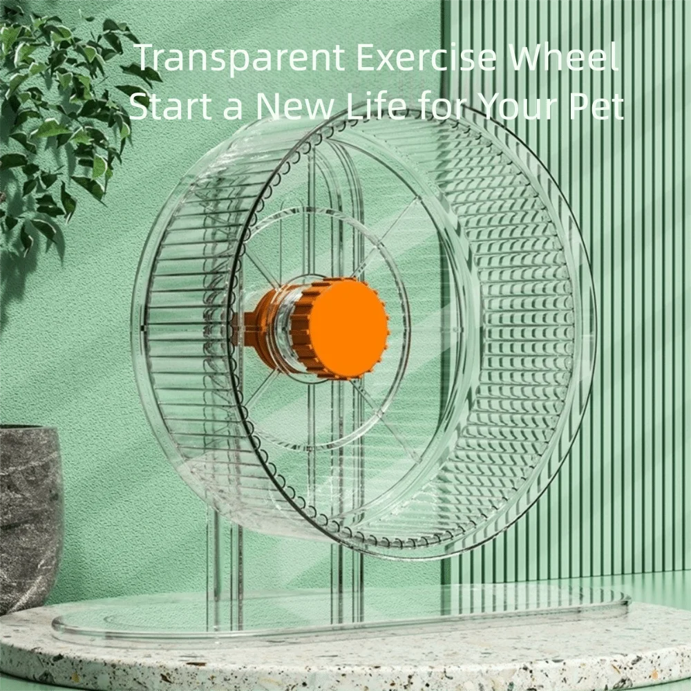 Silent Design Silent Hamster Exercise Wheel Large Size Double Bearing Height Adjustable Running Wheel Exercise Wheel