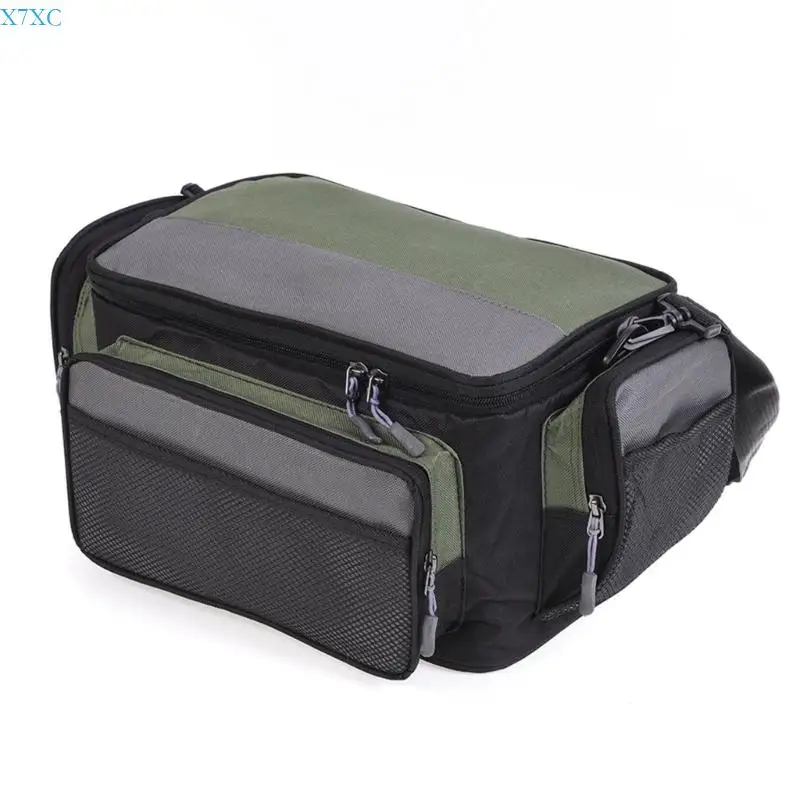 X7XC Fashionable Square Fishing Gear Bag For Lures Reels And Accessories