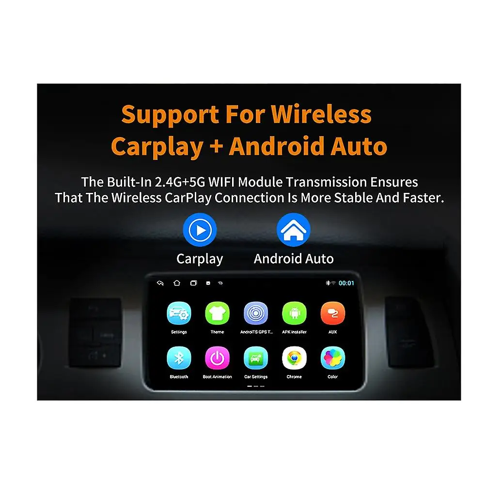 4+64gb Android Wired To Wireless Android Auto Carplay Ai Box