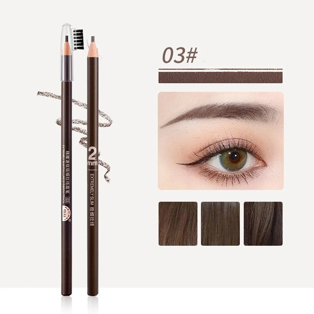 New Waterproof Eyebrow Pencil Natural Long Lasting Eyebrow Pen with Brush Makeup Eyebrow