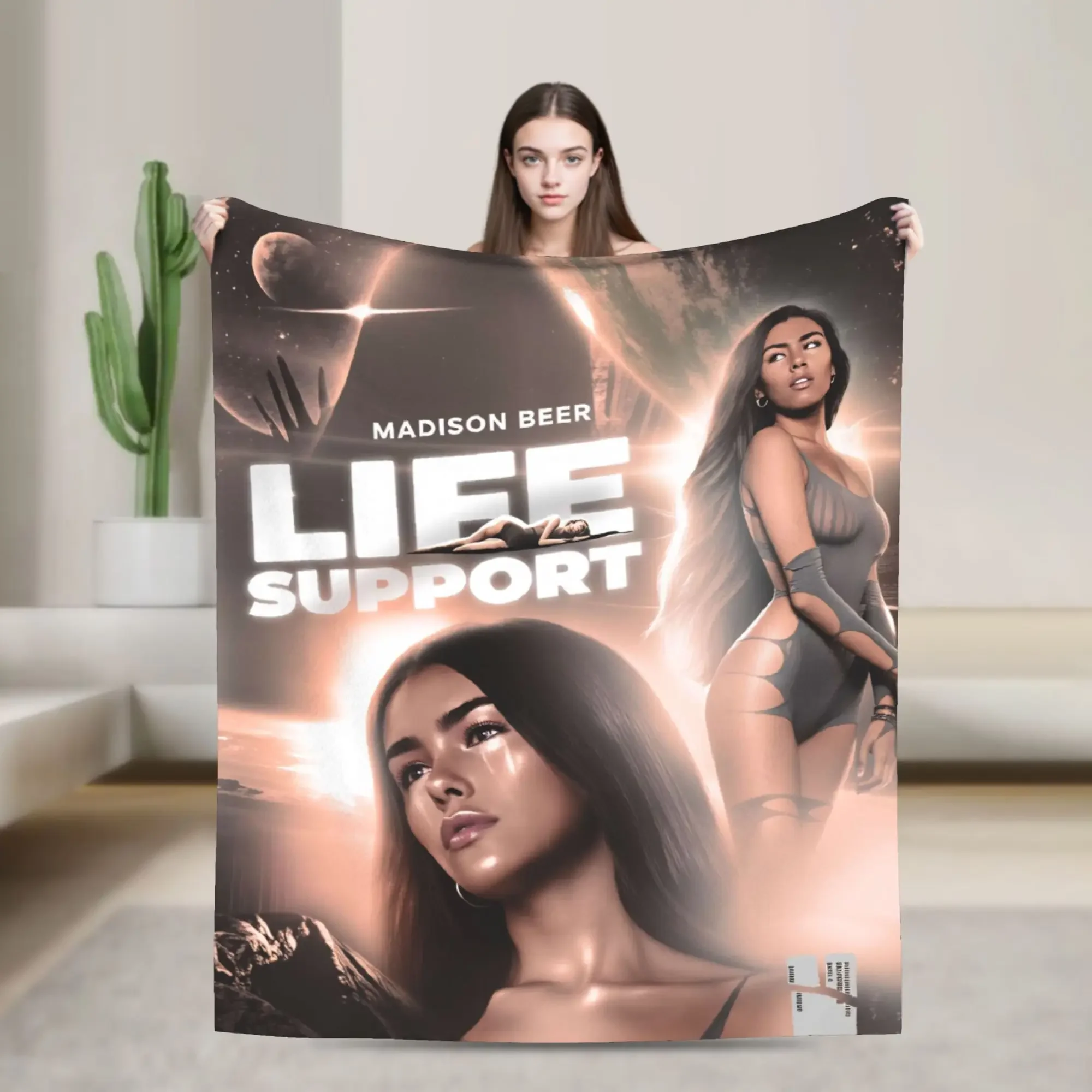 

Плед-покрывало Madisons Beers Life Support Poster, супермягкое, забавное, фланелевое, для домашнего декора, путешествий, автомобиля, кровати