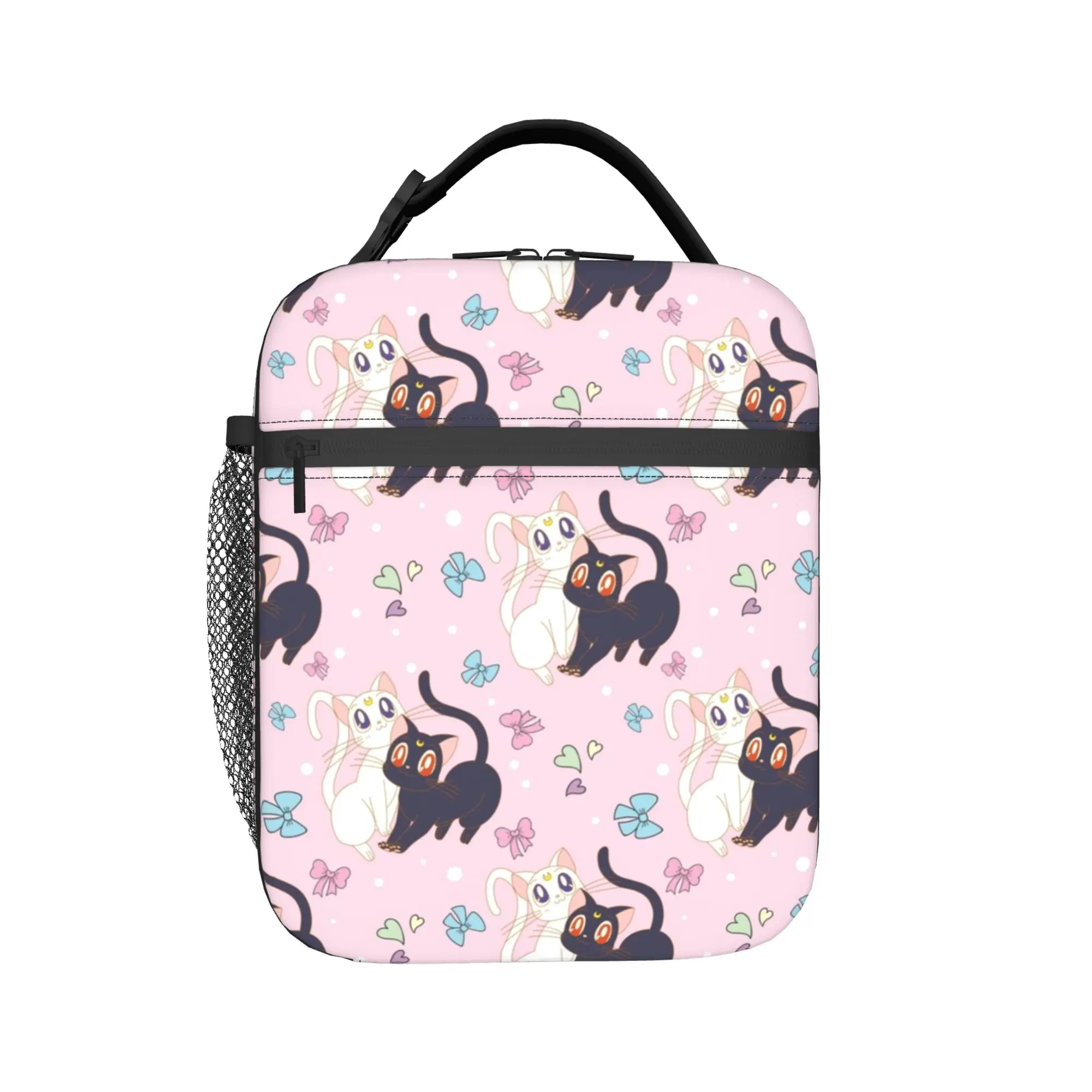 Usagis Tsukinos Cartoon Moon Cat Thermal Insulated Lunch Bag for Work  Portable Bento Box Men Women Thermal Cooler Lunch Boxes